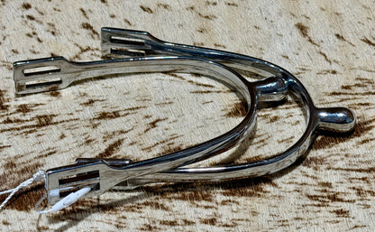 Short English Ball Spurs – Stainless Steel