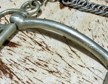 Nickel Short Shank Mullen Mouth Pelham Bit • 4.75”