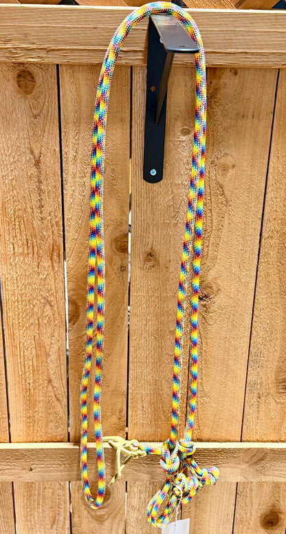 SCR Tack EZ Knot Loop Reins • Rainbow • 8’ • Lightly Used