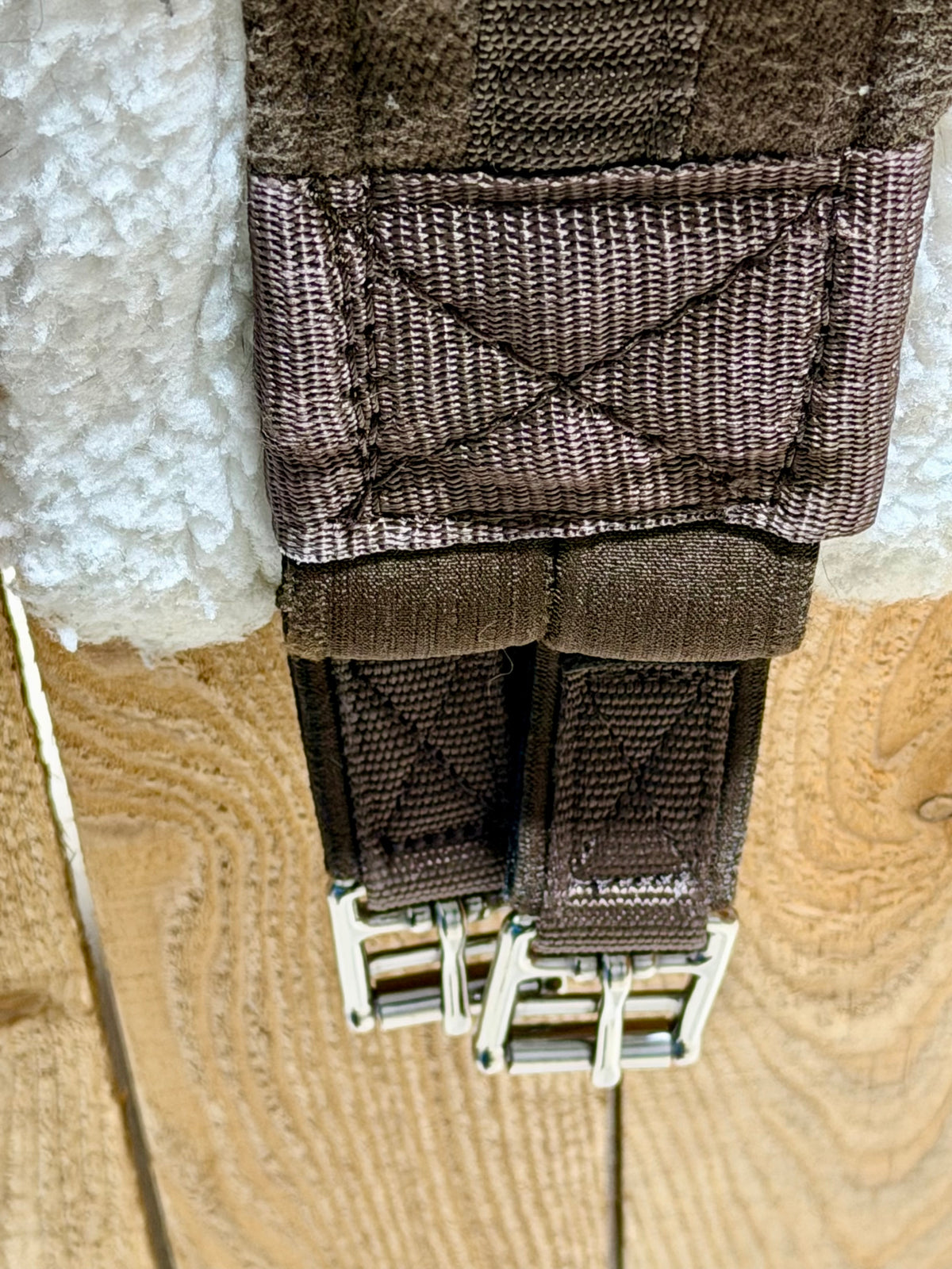 44” Nylon & Fleece English Girth • Brown • Lightly Used