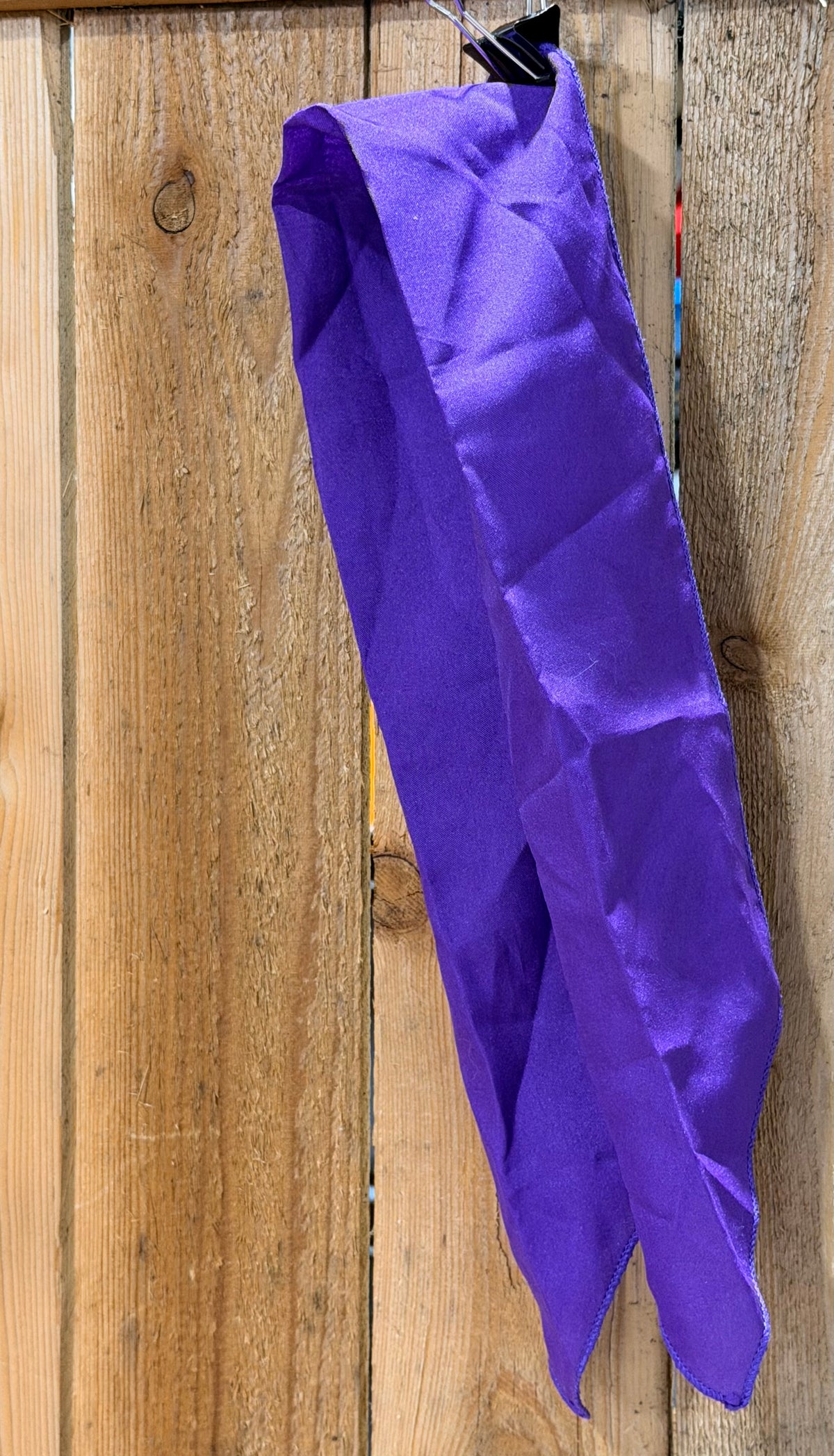 Bright Purple Horsemanship Scarf / Tie – Approx. 30” x 6.5”