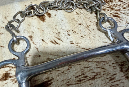 Standard Shank Mullen Mouth Pelham Bit • 5” • Curb Chain Included