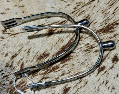 Short English Ball Spurs – Stainless Steel
