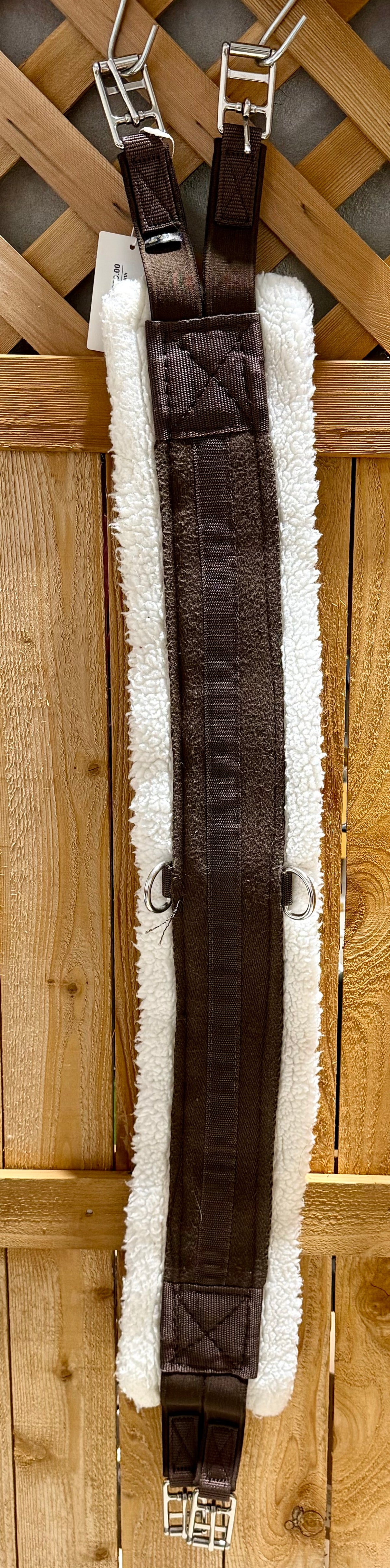44” Nylon & Fleece English Girth • Brown • Lightly Used
