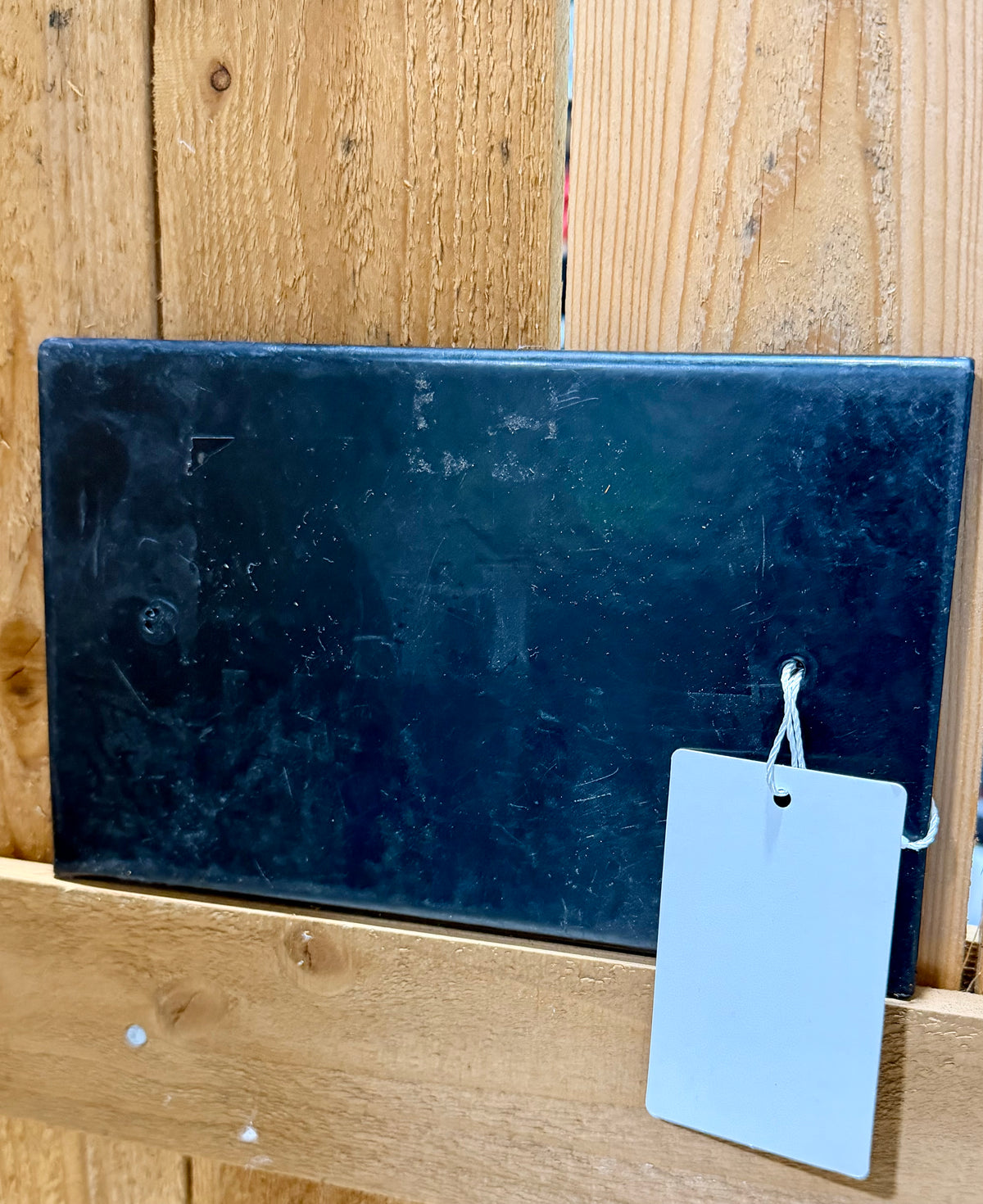 Lightly Used Stall Information Sign • Metal Back • Contact Info Insert