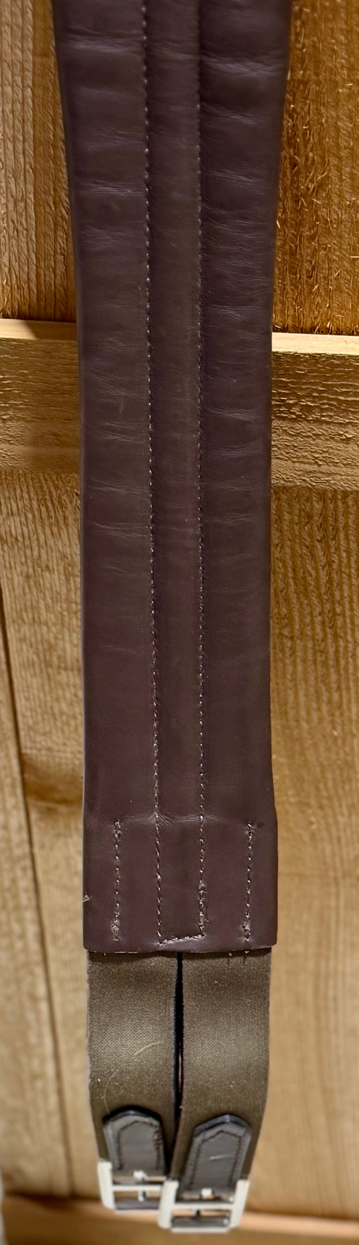 Nunn Finer 48” English Girth – Dark Brown Double Elastic