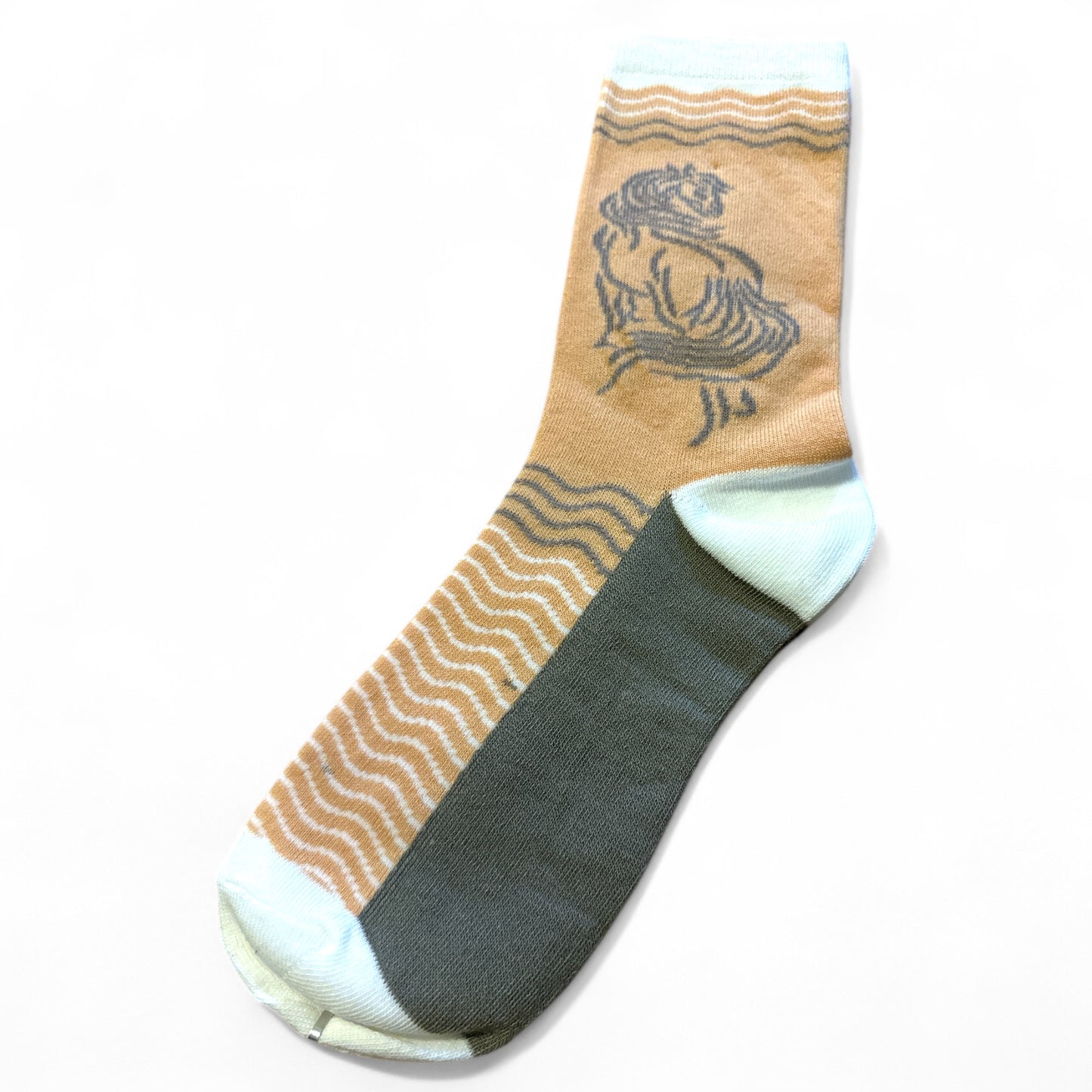 reflections womens horse socks orange