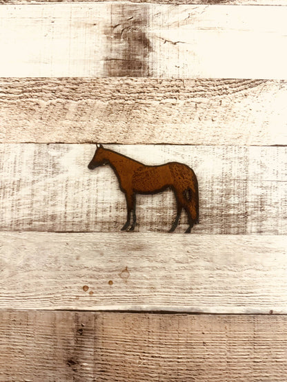 standing quarter horse ornament portrait
