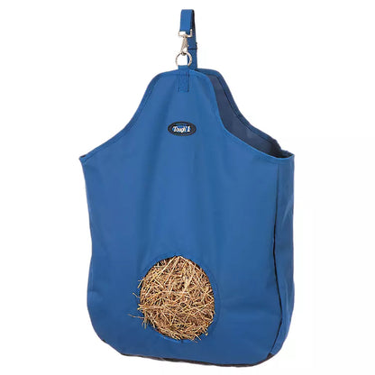 tough 1 hay bag with 8 inch hole group blue